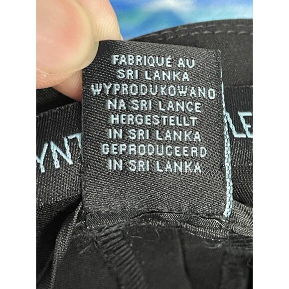 Cynthia Rowley Pants Womens 8 Black Cropped Stretch Ankle Zip Hook Dress Work - Picture 9 of 10